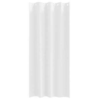 Vorhänge mit Vorhängen 2 pcs Reinweiß 225 x 140 cm Polyester