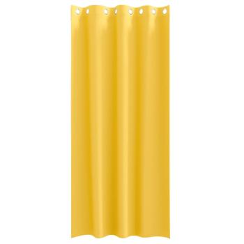 Vorhänge mit Vorhängen 2 pcs Senfgelb 225 x 140 cm Polyester