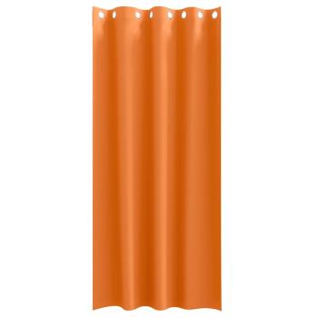 Vorhänge 2 pcs Leuchtendes Orange 260 x 140 cm Polyester