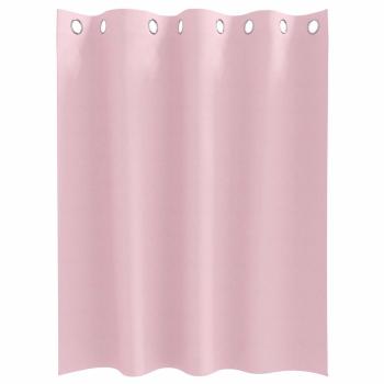 Vorhänge mit Vorhängen 2 pcs Baby Pink 140 x 140 cm Polyester