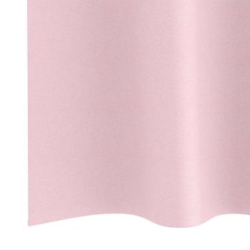 Verdunkelungs-Vorhänge mit Ringen 2 pcs Babyrosa 260 x 140 cm