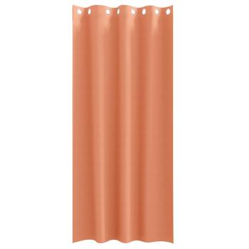 Vorhänge mit Vorhängen 2 pcs Terrakotta 260 x 140 cm Polyester