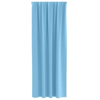 Vorhänge mit Vorhängen 2 pcs Hellblau 245 x 140 cm Polyester