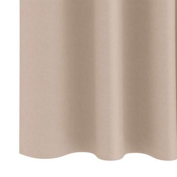 Vorhänge mit Vorhängen 2 pcs Taupe 140 x 140 cm Polyester