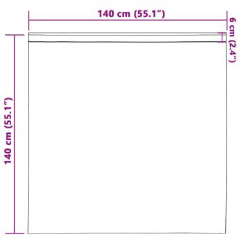 Vorhänge mit Vorhängen 2 pcs Taupe 140 x 140 cm Polyester