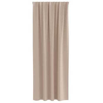 Vorhänge mit Vorhängen 2 pcs Taupe 225 x 140 cm Polyester