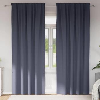 ARDEBO.de - Vorhänge mit Vorhängen 2 pcs Anthrazit 260 x 140 cm Polyester