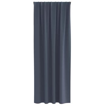 Vorhänge mit Vorhängen 2 pcs Anthrazit 260 x 140 cm Polyester