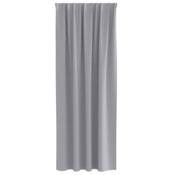 Vorhänge mit Vorhängen 2 pcs Hellgrau 260 x 140 cm Polyester
