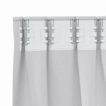 Vorhänge mit Vorhängen 2 pcs Hellgrau 245 x 140 cm Polyester