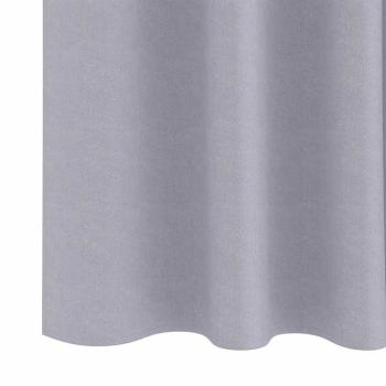 Vorhänge mit Vorhängen 2 pcs Metallgrau 245 x 140 cm Polyester