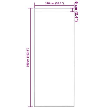 Vorhänge mit Vorhängen 2 pcs Metallgrau 260 x 140 cm Polyester