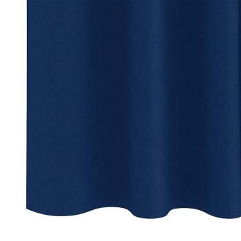 Verdunkelungs-Vorhänge mit Ringen 2 Stk. Dunkelblau Polyester