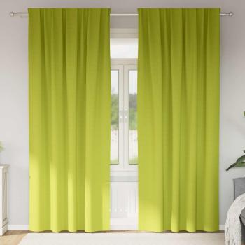 ARDEBO.de - Vorhänge mit Vorhängen 2 pcs Apfelgrün 245 x 140 cm Polyester