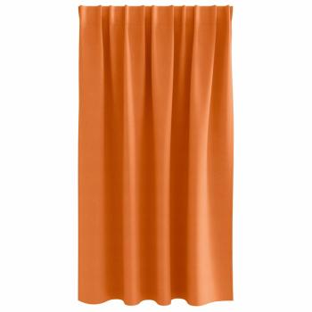 Vorhänge 2 pcs Leuchtendes Orange 140 x 140 cm Polyester