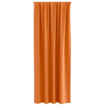 Vorhänge 2 pcs Leuchtendes Orange 245 x 140 cm Polyester