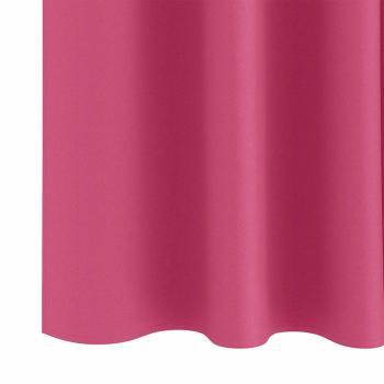 Verdunkelungs-Vorhänge mit Ringen 2 pcs Helles Pink