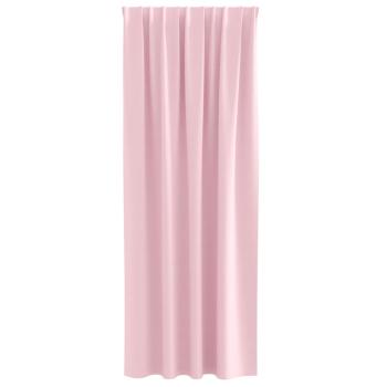 Vorhänge mit Vorhängen 2 pcs Baby Pink 245 x 140 cm Polyester