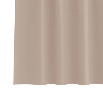 Vorhänge mit Vorhängen 2 pcs Taupe 260 x 140 cm Polyester