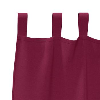 Verdunkelungs-Vorhänge mit Ringen 2 pcs Weinrot 260 x 140 cm