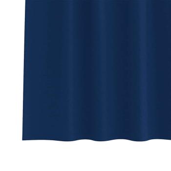 Verdunkelungs-Vorhänge mit Ringen 2 Stk. Dunkelblau Polyester