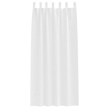 Vorhänge mit Vorhängen 2 pcs Reinweiß 260 x 140 cm Polyester