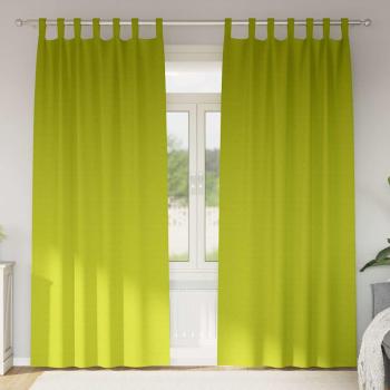 ARDEBO.de - Vorhänge mit Vorhängen 2 pcs Apfelgrün 260 x 140 cm Polyester