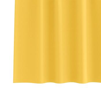Vorhänge mit Vorhängen 2 pcs Senfgelb 245 x 140 cm Polyester