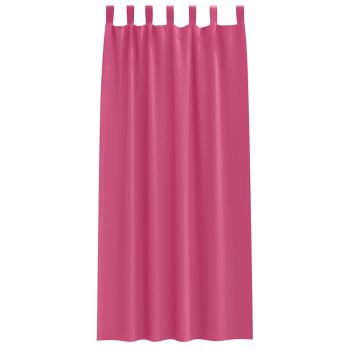 Vorhänge 2 pcs Leuchtendes Pink 245 x 140 cm Polyester