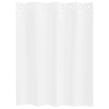 Vorhänge mit Vorhängen 2 pcs Weiß 140 x 140 cm Polyester