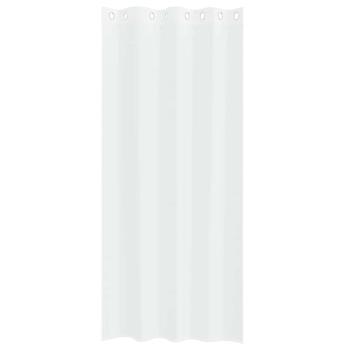 Vorhänge mit Vorhängen 2 pcs Weiß 140 x 245 cm Polyester
