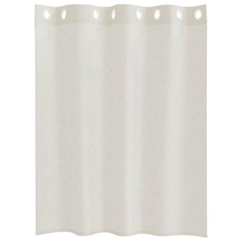 Vorhänge mit Vorhängen 2 pcs Cremefarben 140 x 140 cm Polyester