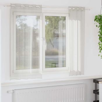 ARDEBO.de - Vorhänge mit Vorhängen 2 pcs Cremefarben 140 x 175 cm Polyester