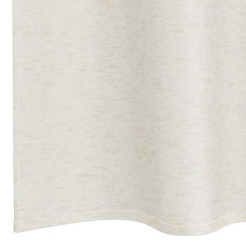 Voile-Vorhang 2 Stk. Creme 225 x 140 cm Polyester