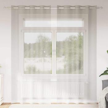 ARDEBO.de - Vorhänge mit Vorhängen 2 pcs Cremefarben 140 x 260 cm Polyester