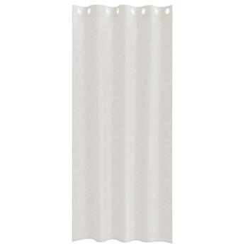 Vorhänge mit Vorhängen 2 pcs Cremefarben 140 x 260 cm Polyester