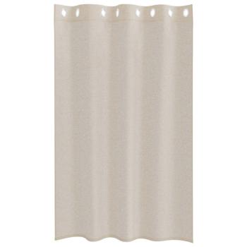 Vorhänge mit Vorhängen 2 pcs Sand 140 x 175 cm Polyester