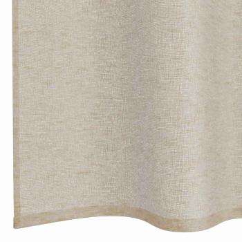 Voile-Vorhang 2 Stk. Sand 260 x 140 cm Polyester