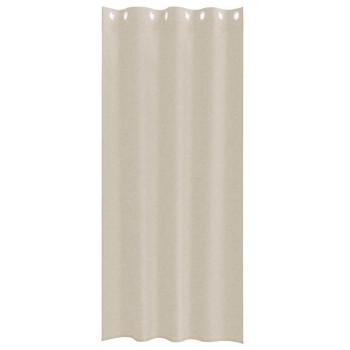 Vorhänge mit Vorhängen 2 pcs Sand 140 x 260 cm Polyester