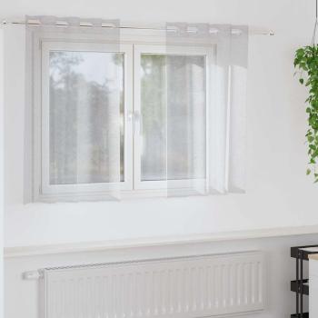 ARDEBO.de - Vorhänge mit Vorhängen 2 pcs Hellgrau 140 x 140 cm Polyester