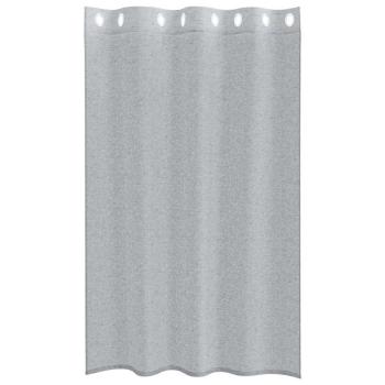 Vorhänge mit Vorhängen 2 pcs Dunkelgrau 140 x 175 cm Polyester