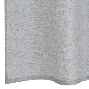 Voile-Vorhang 2 Stk. Dunkelgrau 225 x 140 cm Polyester