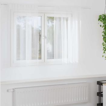 ARDEBO.de - Vorhänge mit Vorhängen 2 pcs Weiß 140 x 140 cm Polyester