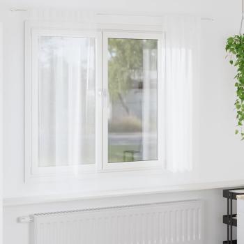 ARDEBO.de - Vorhänge mit Vorhängen 2 pcs Weiß 140 x 175 cm Polyester