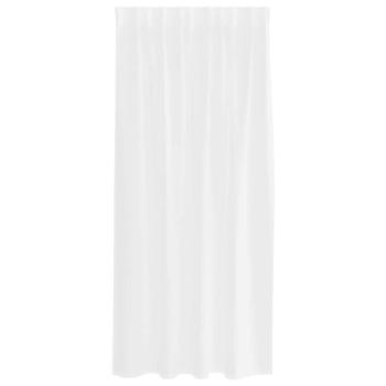 Vorhänge mit Vorhängen 2 pcs Weiß 140 x 175 cm Polyester