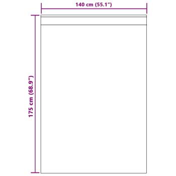 Vorhänge mit Vorhängen 2 pcs Weiß 140 x 175 cm Polyester
