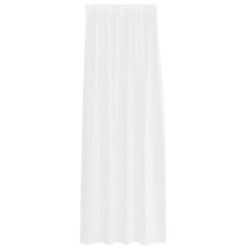 Vorhänge mit Vorhängen 2 pcs Weiß 140 x 245 cm Polyester