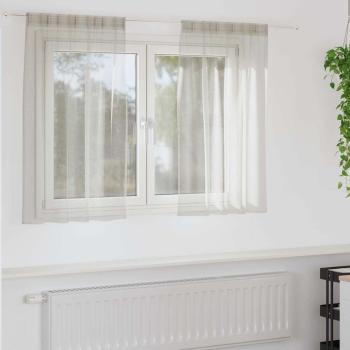 ARDEBO.de - Vorhänge mit Vorhängen 2 pcs Cremefarben 140 x 140 cm Polyester