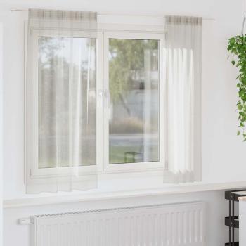 ARDEBO.de - Vorhänge mit Vorhängen 2 pcs Cremefarben 140 x 175 cm Polyester