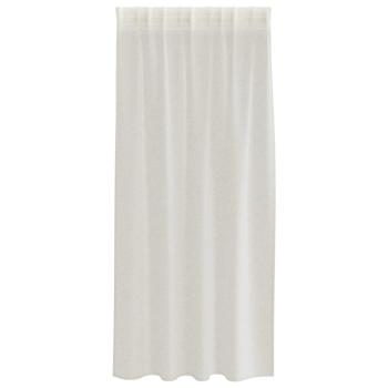 Vorhänge mit Vorhängen 2 pcs Cremefarben 140 x 175 cm Polyester